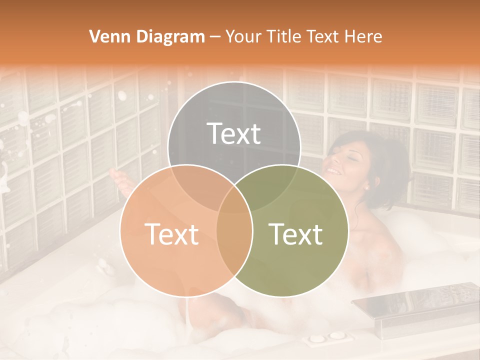 Adult Bath Female PowerPoint Template