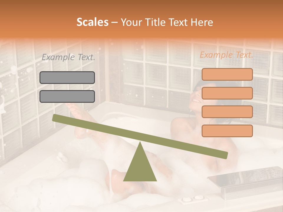 Adult Bath Female PowerPoint Template