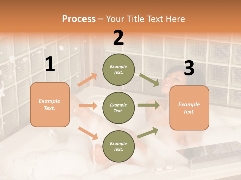 Adult Bath Female PowerPoint Template
