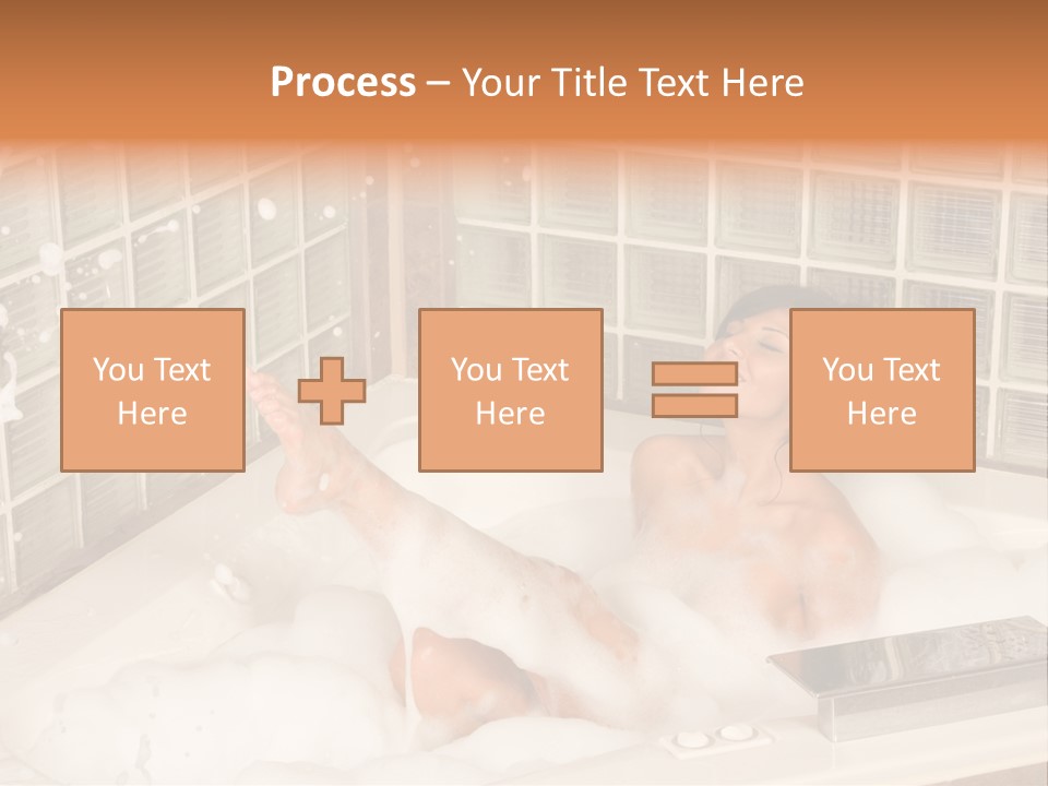 Adult Bath Female PowerPoint Template
