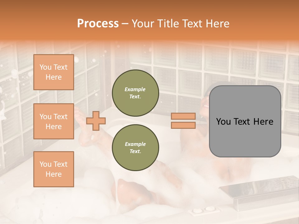 Adult Bath Female PowerPoint Template