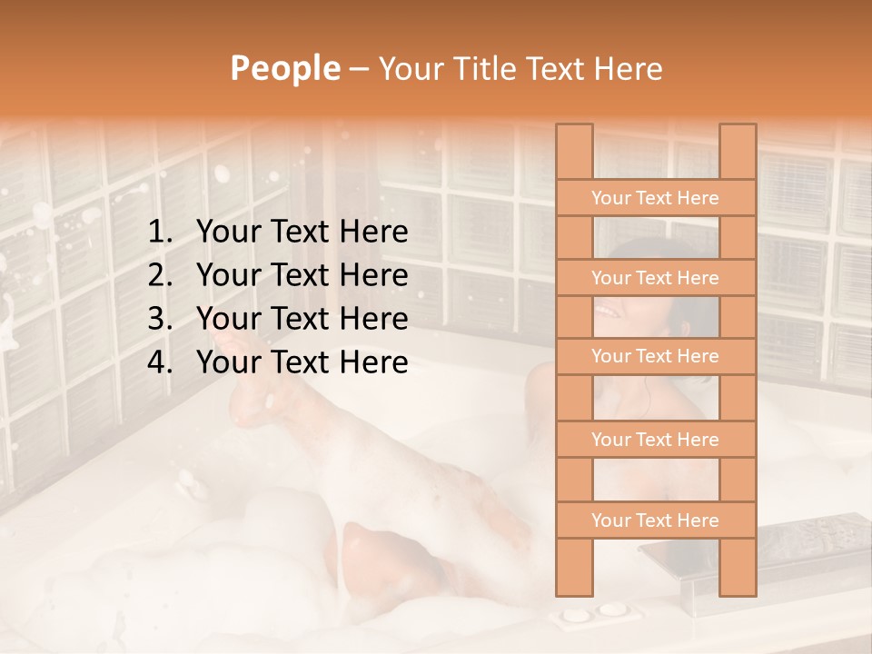 Adult Bath Female PowerPoint Template