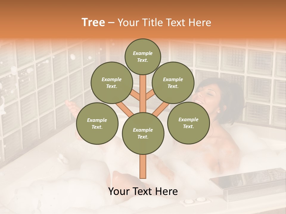 Adult Bath Female PowerPoint Template