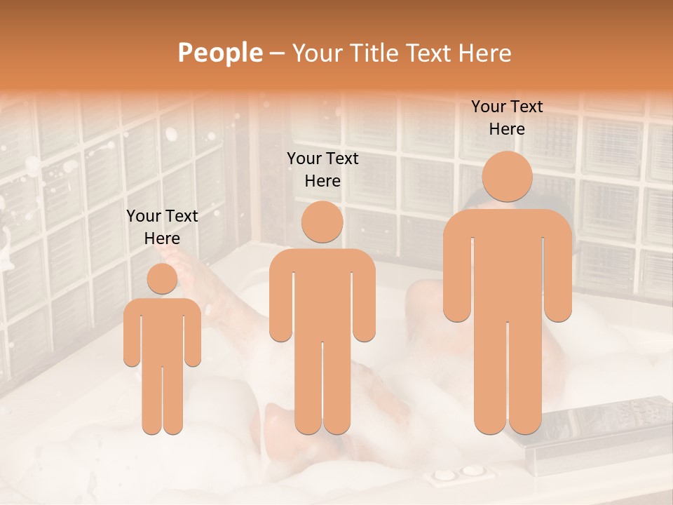 Adult Bath Female PowerPoint Template
