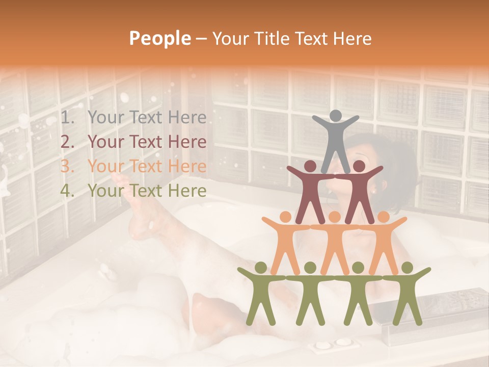 Adult Bath Female PowerPoint Template