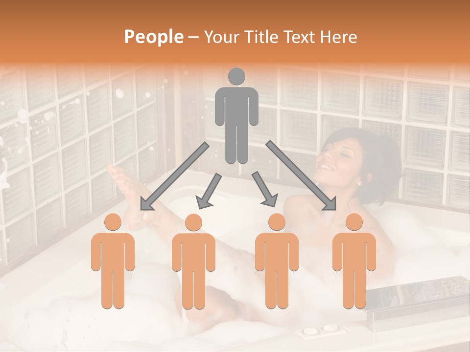 Adult Bath Female PowerPoint Template