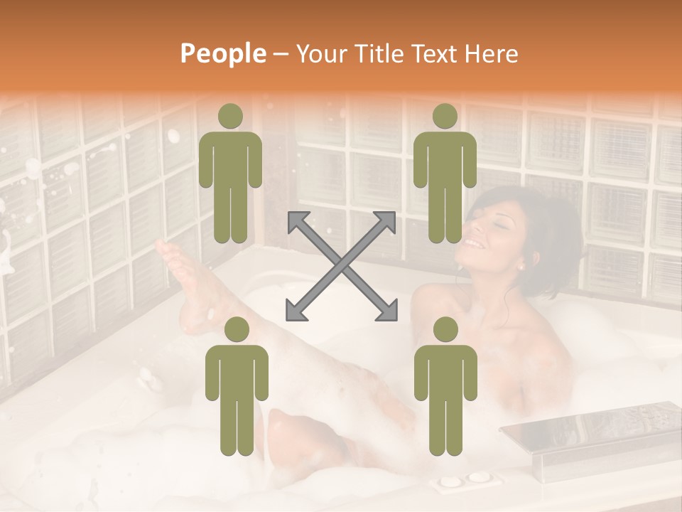 Adult Bath Female PowerPoint Template