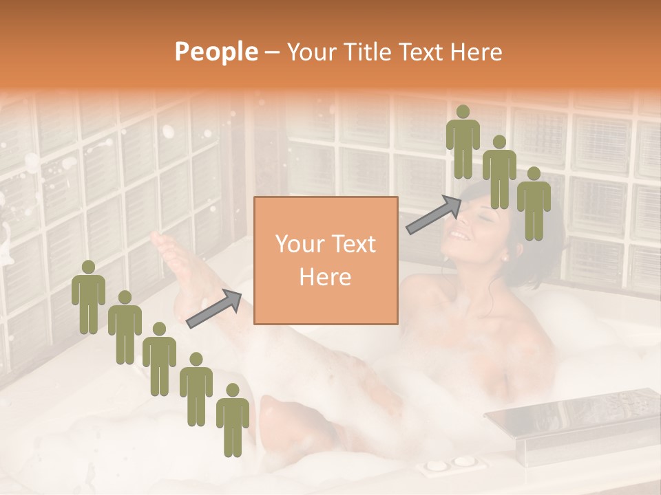 Adult Bath Female PowerPoint Template