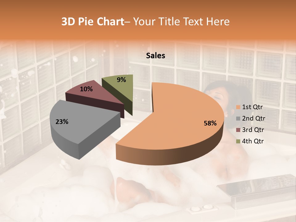 Adult Bath Female PowerPoint Template
