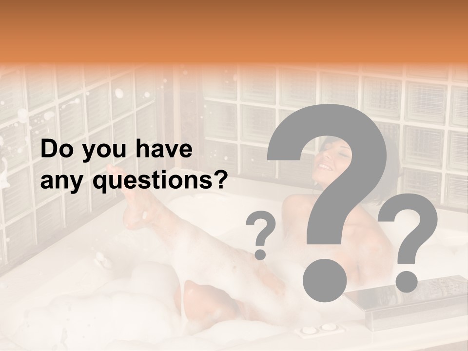 Adult Bath Female PowerPoint Template