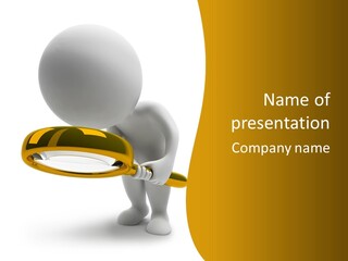 Woman Optical Business PowerPoint Template