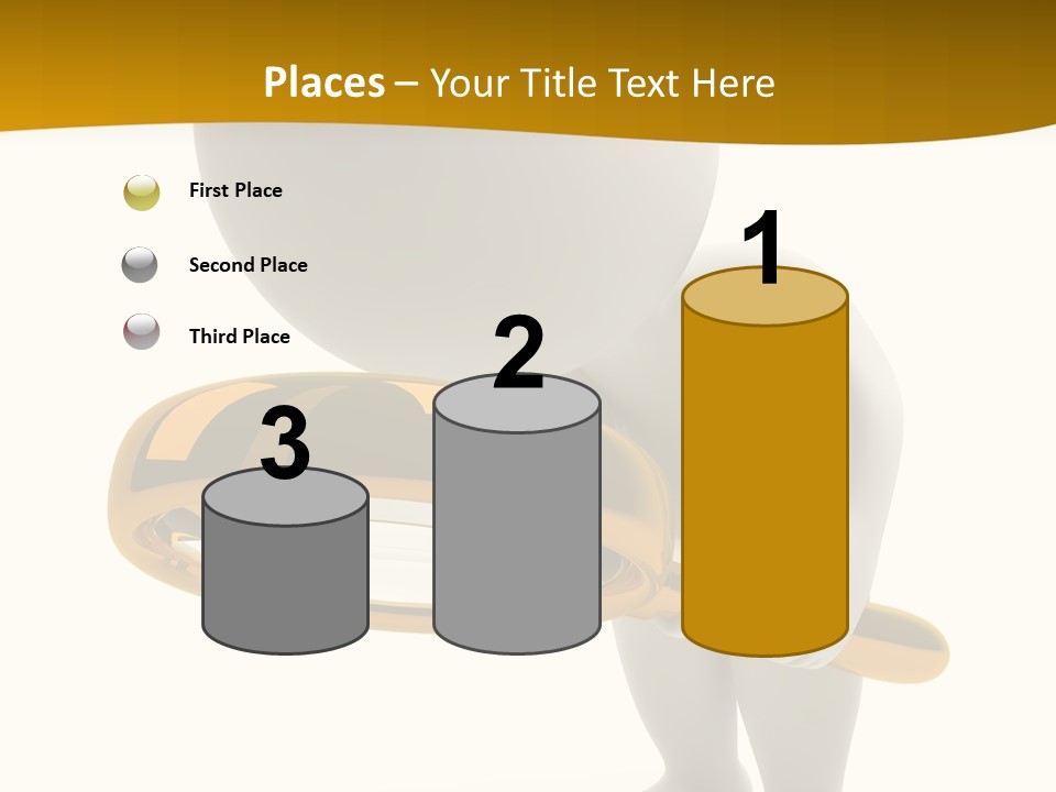 Woman Optical Business PowerPoint Template