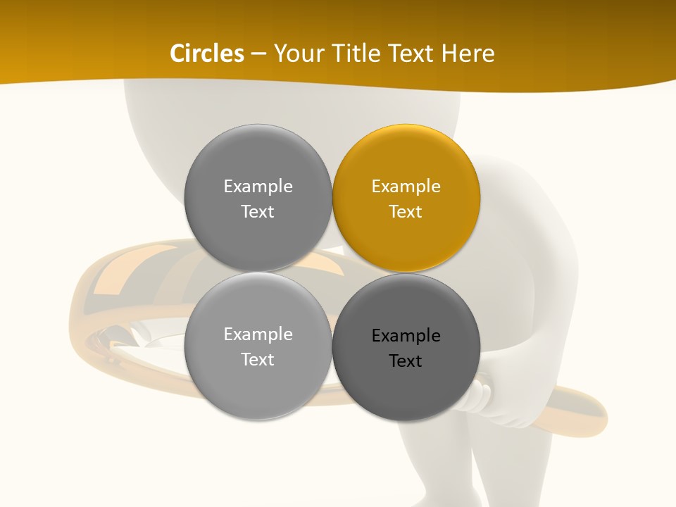 Woman Optical Business PowerPoint Template