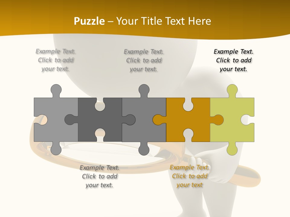 Woman Optical Business PowerPoint Template