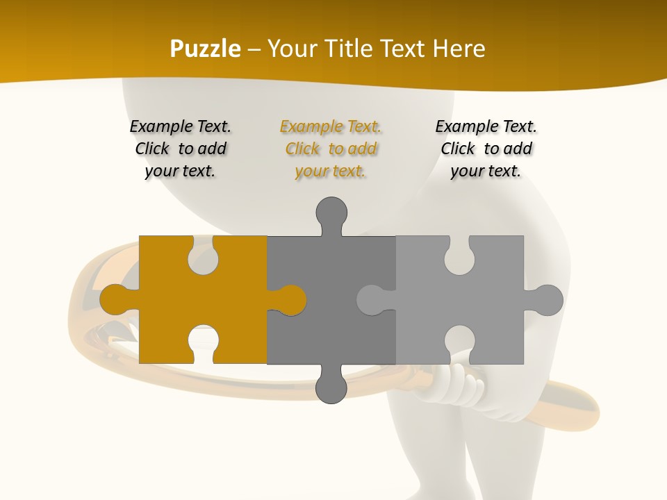 Woman Optical Business PowerPoint Template