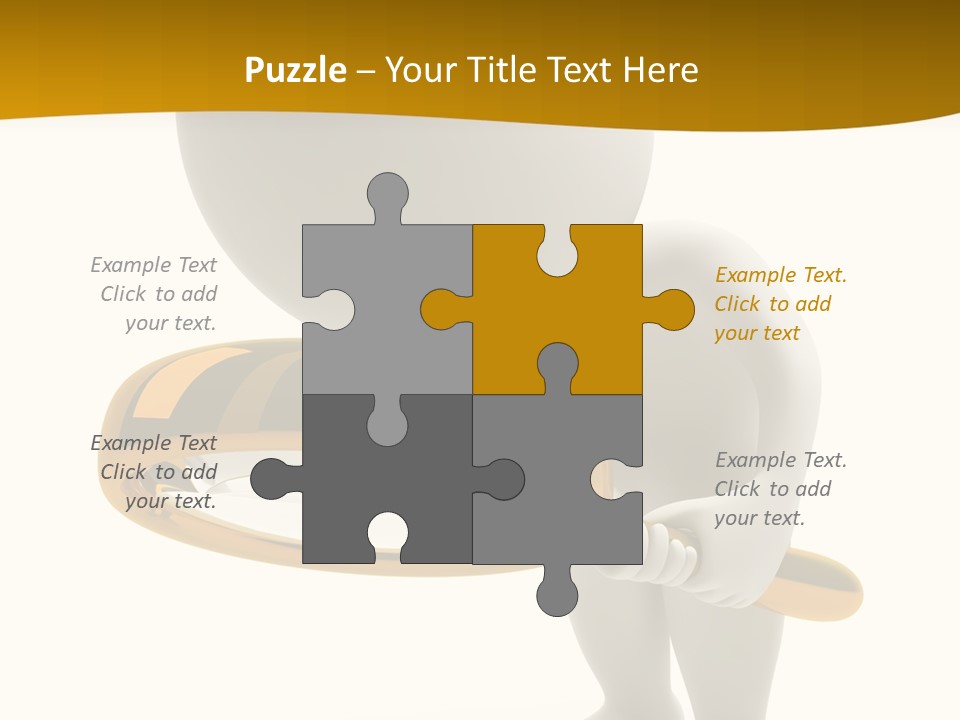 Woman Optical Business PowerPoint Template