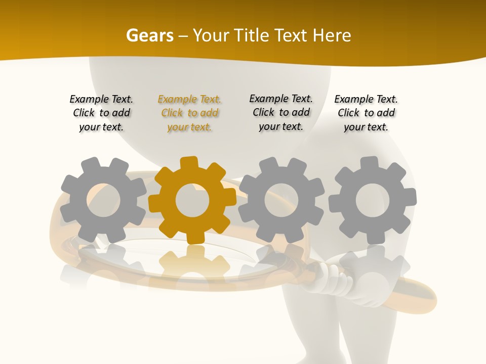 Woman Optical Business PowerPoint Template