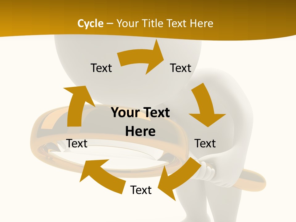 Woman Optical Business PowerPoint Template