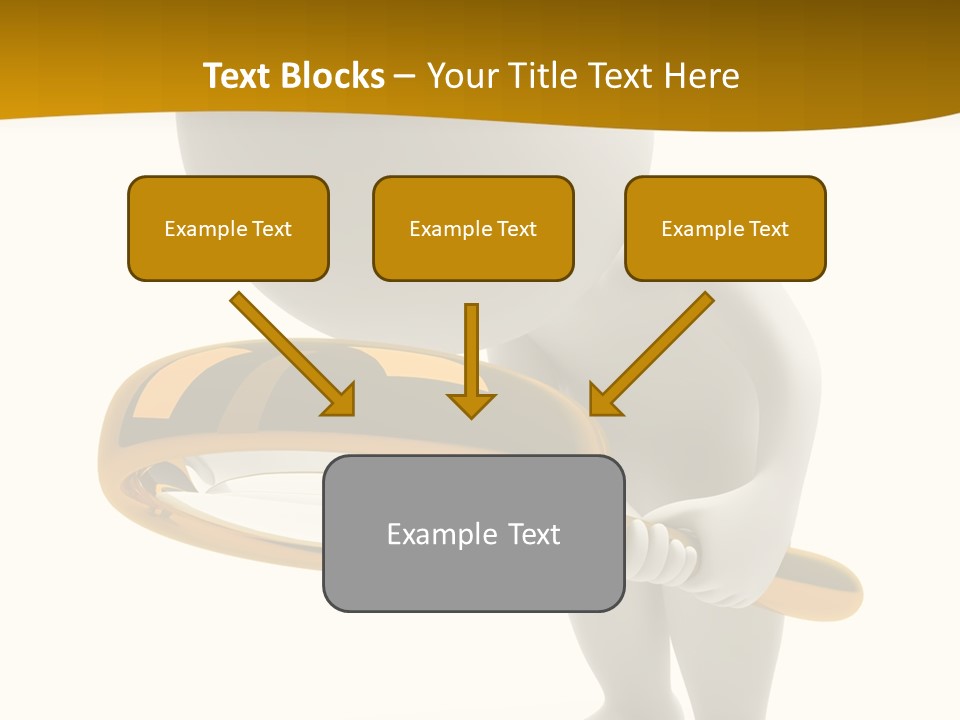 Woman Optical Business PowerPoint Template