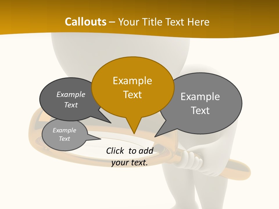 Woman Optical Business PowerPoint Template
