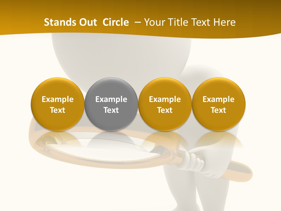 Woman Optical Business PowerPoint Template