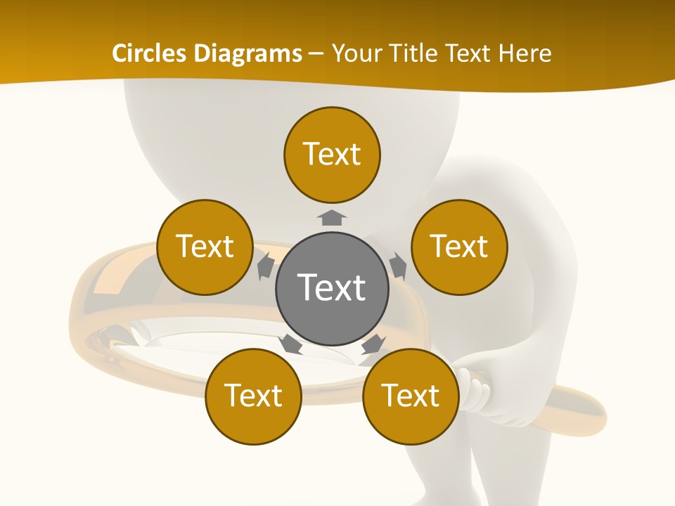 Woman Optical Business PowerPoint Template