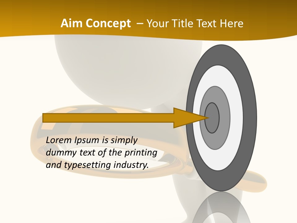 Woman Optical Business PowerPoint Template