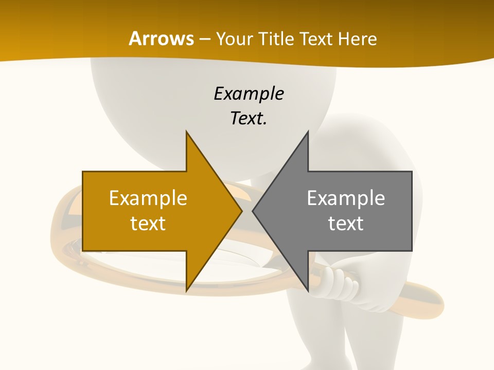 Woman Optical Business PowerPoint Template