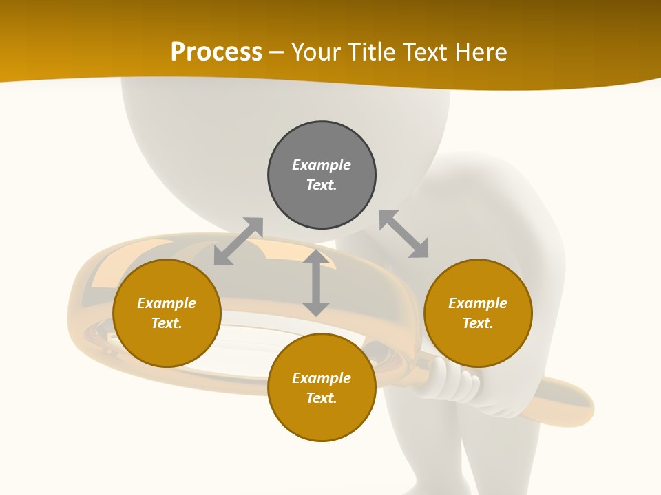 Woman Optical Business PowerPoint Template