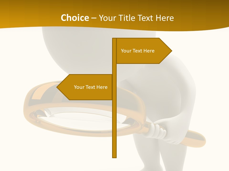 Woman Optical Business PowerPoint Template