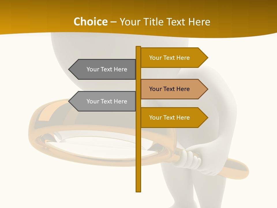 Woman Optical Business PowerPoint Template