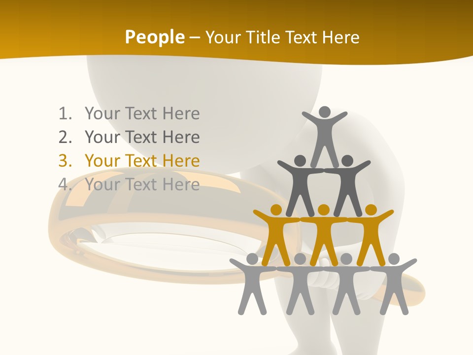 Woman Optical Business PowerPoint Template