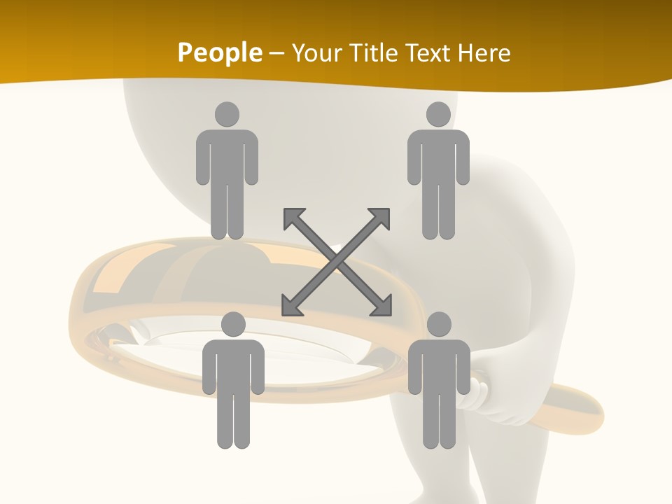 Woman Optical Business PowerPoint Template