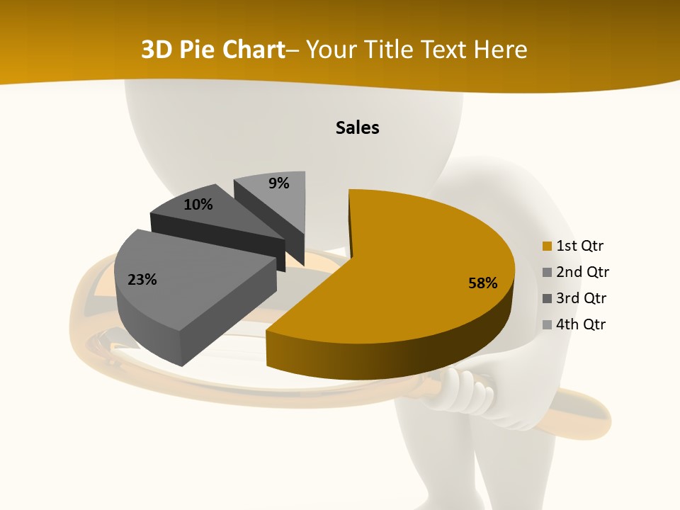 Woman Optical Business PowerPoint Template