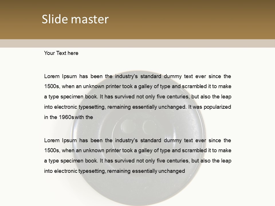 Cloth Color Hole PowerPoint Template