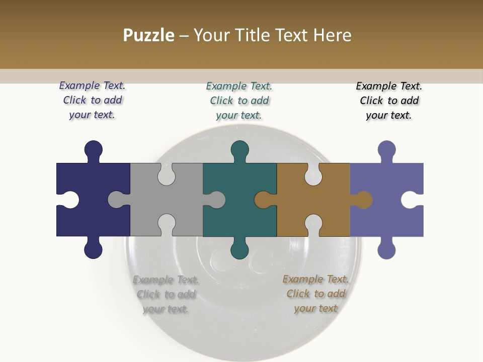 Cloth Color Hole PowerPoint Template