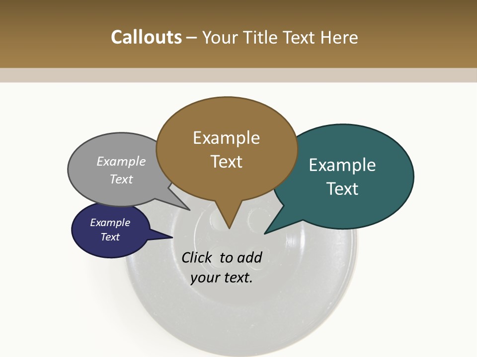Cloth Color Hole PowerPoint Template