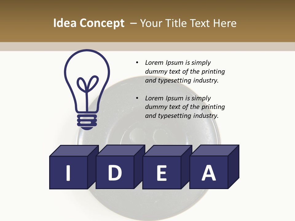 Cloth Color Hole PowerPoint Template