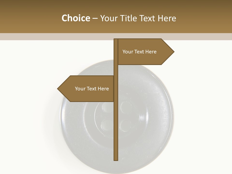 Cloth Color Hole PowerPoint Template