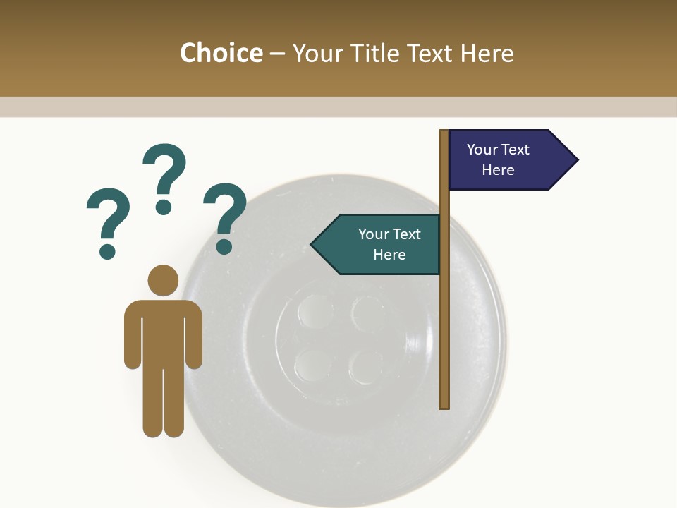 Cloth Color Hole PowerPoint Template