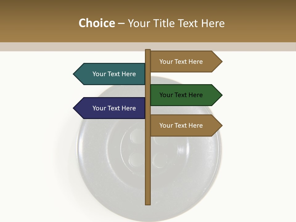 Cloth Color Hole PowerPoint Template
