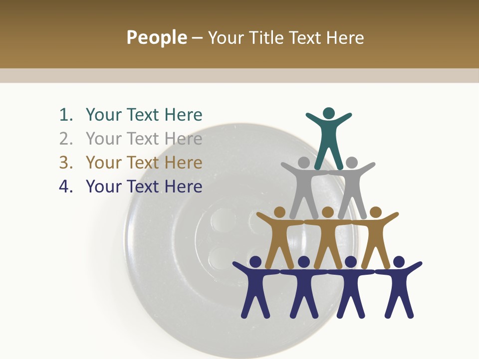 Cloth Color Hole PowerPoint Template