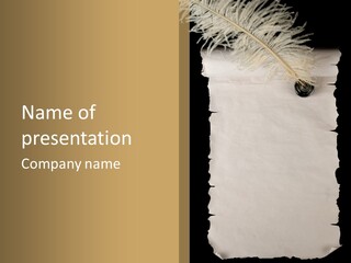 Papyrus Old Paper Oldfashioned PowerPoint Template