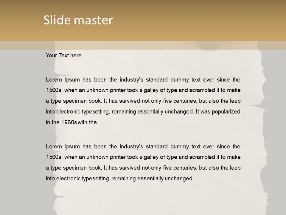 Papyrus Old Paper Oldfashioned PowerPoint Template