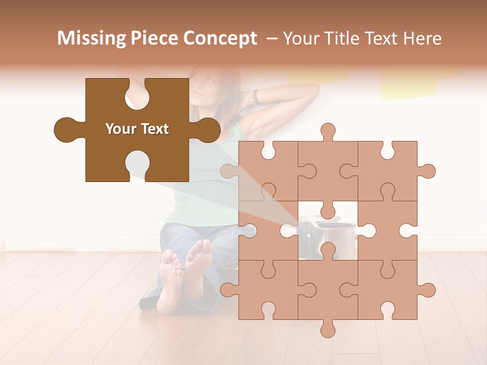 Yellow Young Housework PowerPoint Template