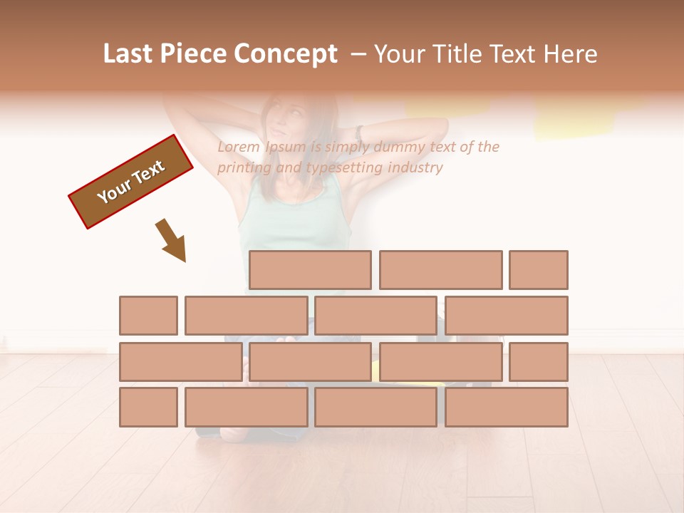 Yellow Young Housework PowerPoint Template