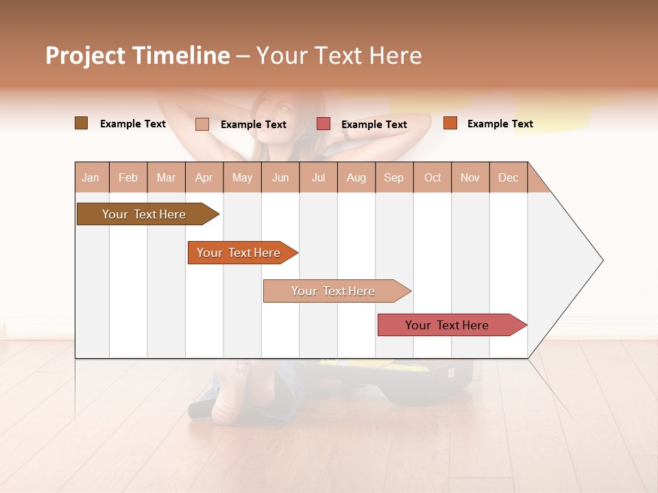 Yellow Young Housework PowerPoint Template