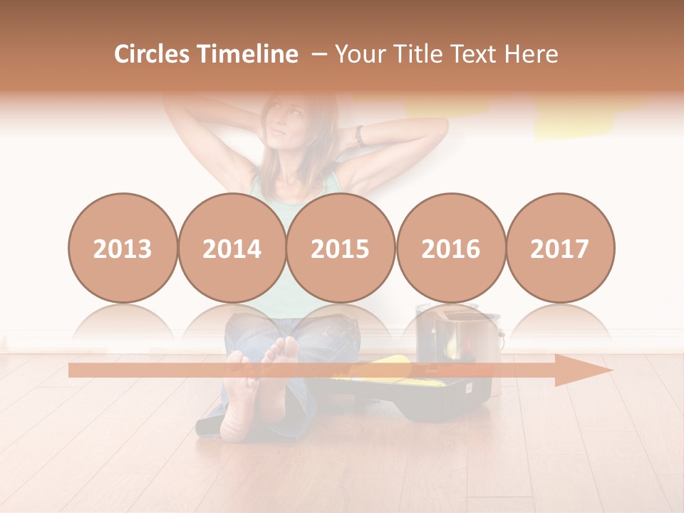Yellow Young Housework PowerPoint Template