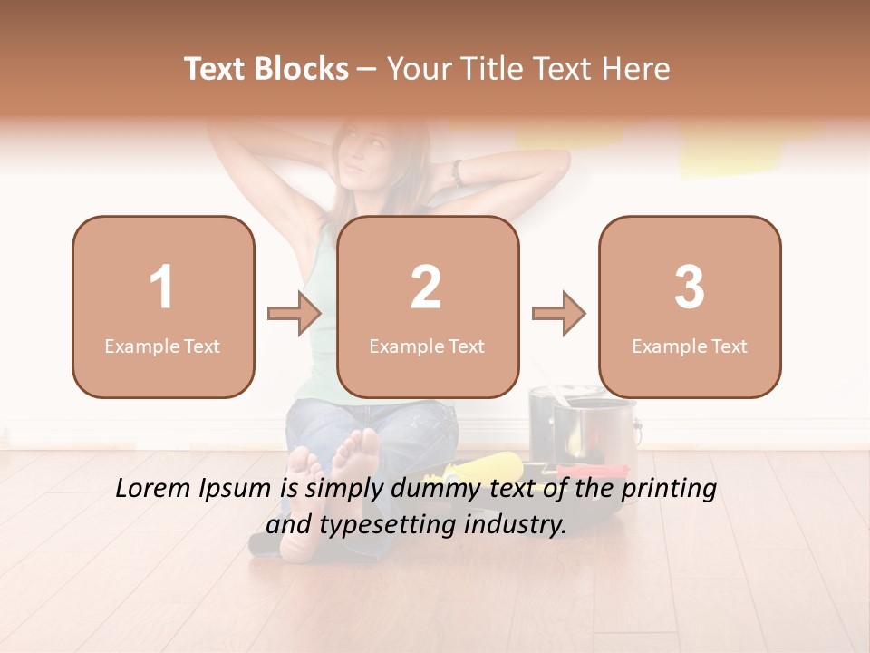 Yellow Young Housework PowerPoint Template