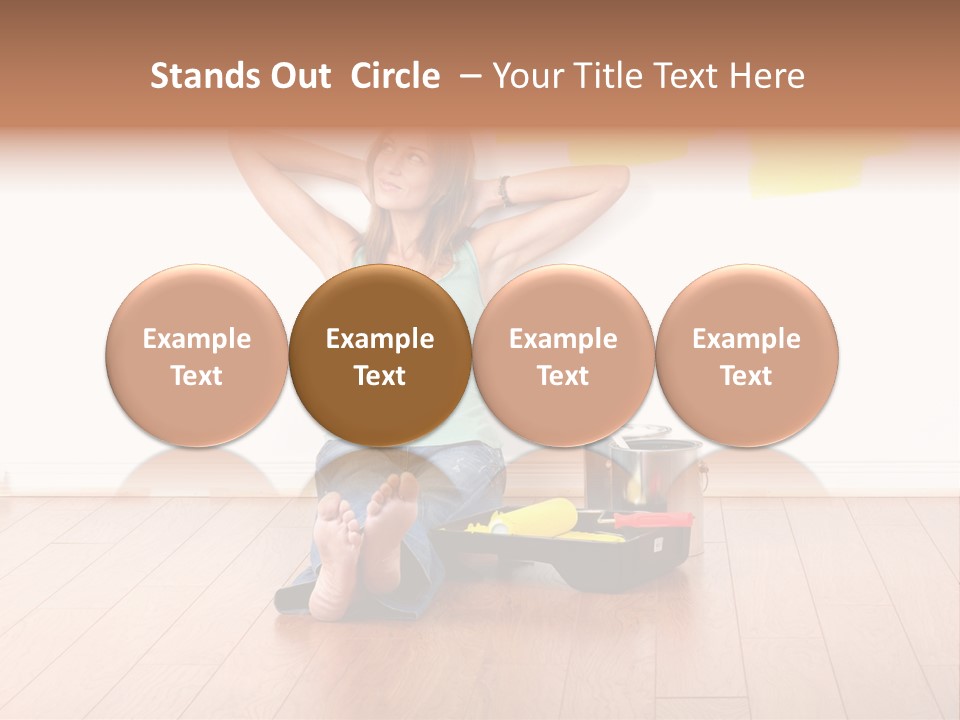 Yellow Young Housework PowerPoint Template